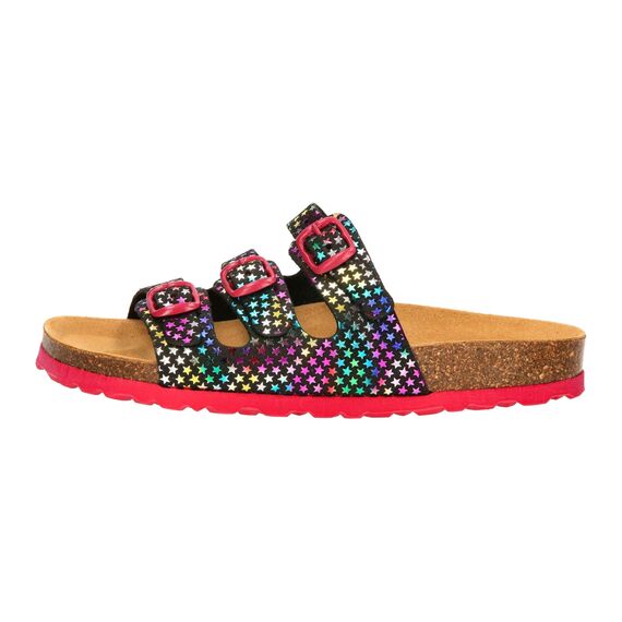 Lico Mädchen Bioline Starline Hausschuh, schwarz/bunt, 29 EU