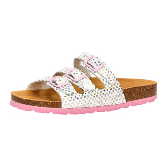 Lico Mädchen Bioline Starline Hausschuh, weiss/silber, 29 EU