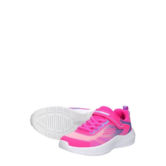Skechers Mädchen MICROSPEC Advance Oasis Point Sneaker, Pink, 27 EU
