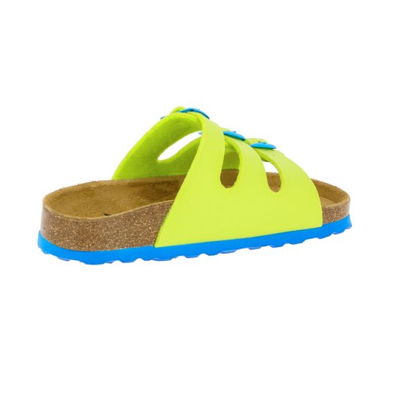 Lico Damen Bioline Kids Pantoletten, Lemon Blau, 41 EU