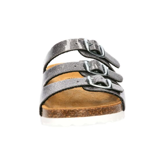 Lico Mädchen Bioline Kids Glitter Hausschuhe, Silber, 38 EU