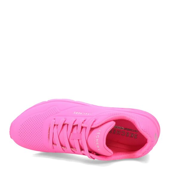 Skechers Damen UNO-Stand On Air Sneaker, Knallpink (Hot Pink), 39.5 EU