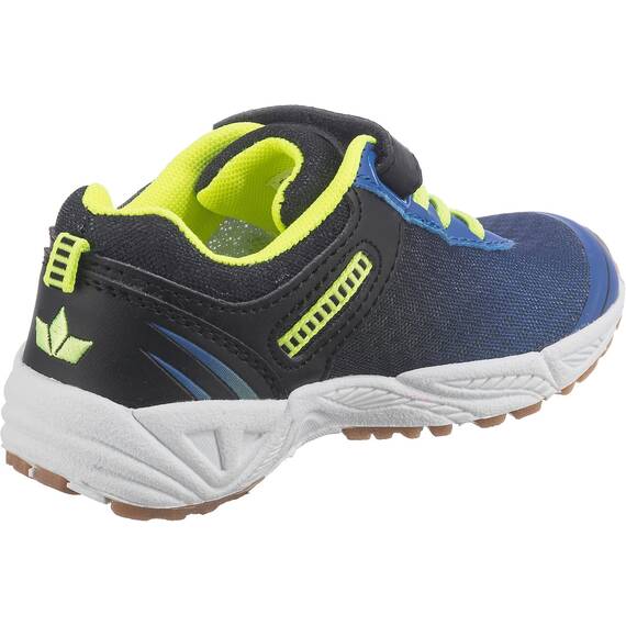 Lico Unisex Kinder BARNEY VS Hallenschuhe, Blau/ Schwarz/ Lemon, 28 EU