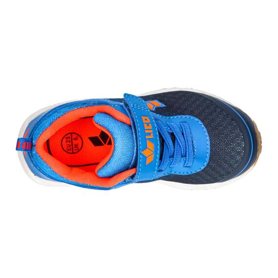 Lico Unisex Kinder Barney Hallenturnschuhe, Marine Blau Orange, 30 EU