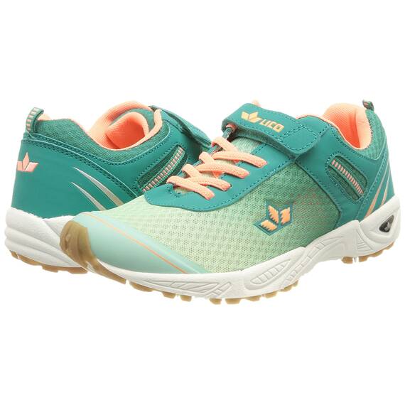 Lico Mädchen Barney VS Hallenturnschuh, türkis/lachs, 30 EU