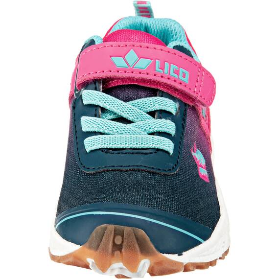 Lico Mädchen Barney Hallenturnschuhe, Marine Pink Türkis, 30 EU