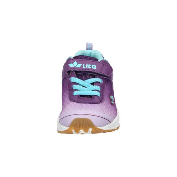 Lico Unisex Kinder Barney Hallenturnschuhe, Lila Türkis, 32 EU