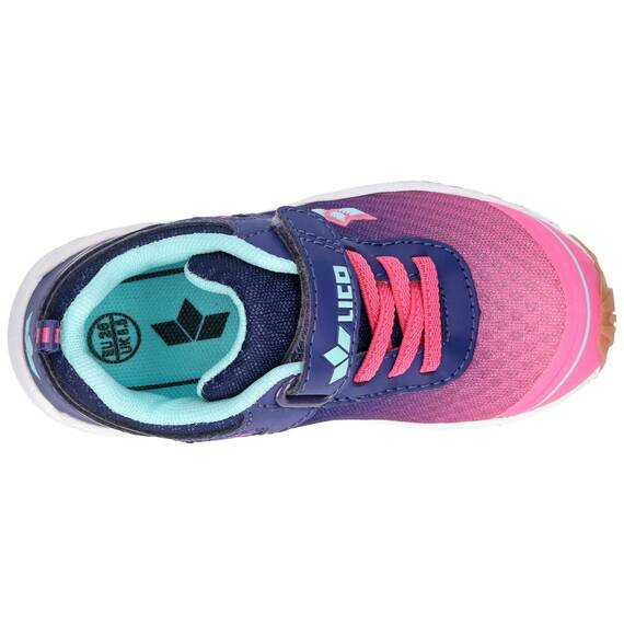 Lico Unisex Kinder Barney Vs Hallenturnschuhe, Pink Lila Türkis, 32 EU