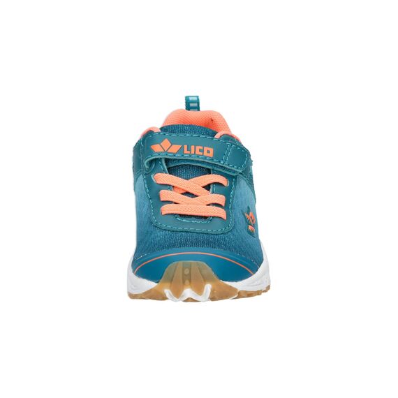 Lico Unisex Kinder Barney Vs Hallenturnschuhe, Petrol Türkis Lachs, 35 EU