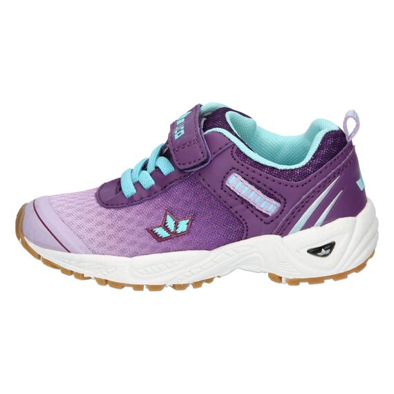 Lico Unisex Kinder Barney Hallenturnschuhe, Lila Türkis, 35 EU