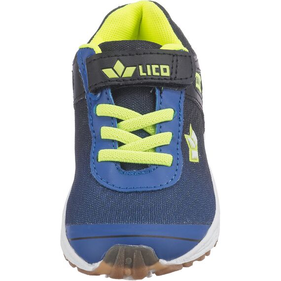 Lico Unisex Kinder BARNEY VS Hallenschuhe, Blau/ Schwarz/ Lemon, 37 EU