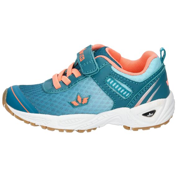 Lico Unisex Kinder Barney Vs Hallenturnschuhe, Petrol Türkis Lachs, 35 EU