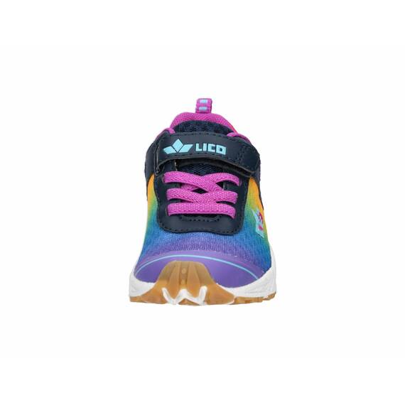 Lico Unisex Kinder Barney Hallenturnschuhe, Marine Lila Türkis, 39 EU