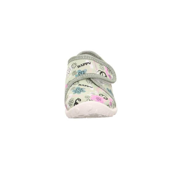 Superfit Jungen Mädchen Spotty Hausschuhe, Hellgrün/Mehrfarbig 7530, 20 EU Weit