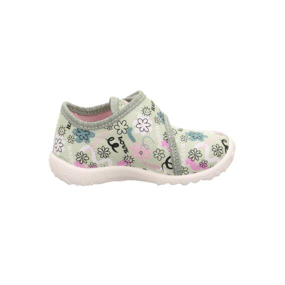 Superfit Jungen Mädchen Spotty Hausschuhe, Hellgrün/Mehrfarbig 7530, 20 EU Weit