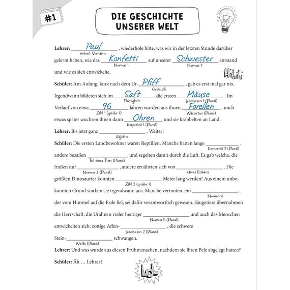 Verrückte Lücken - Total finstere Gruselgeschichten: Wortspiele für Kinder ab 10 Jahre