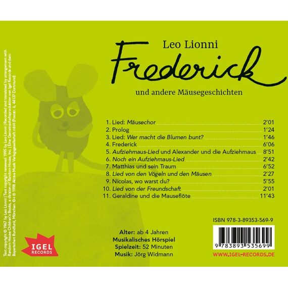 Frederick: Ein Hörspiel mit Musik