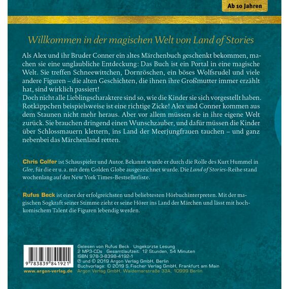 Land of Stories: Das magische Land 1 – Die Suche nach dem Wunschzauber: Märchenhafte Fantasy für Mädchen, Jungen und junge Erwachsene ab 12 Jahren