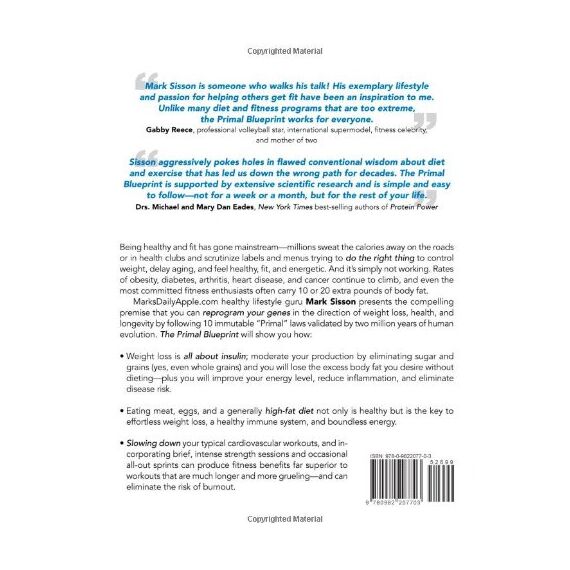The Primal Blueprint: Reprogram Your Genes for Effortless Weight Loss, Vibrant Health & Boundless Energy (Primal Blueprint Series)