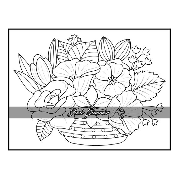 100 Flowers: An Adult Coloring Book with Bouquets, Wreaths, Swirls, Patterns, Decorations, Inspirational Designs, and Much More!