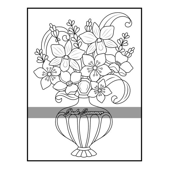 100 Flowers: An Adult Coloring Book with Bouquets, Wreaths, Swirls, Patterns, Decorations, Inspirational Designs, and Much More!