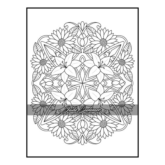 100 Flowers: An Adult Coloring Book with Bouquets, Wreaths, Swirls, Patterns, Decorations, Inspirational Designs, and Much More!