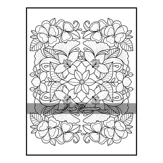 100 Flowers: An Adult Coloring Book with Bouquets, Wreaths, Swirls, Patterns, Decorations, Inspirational Designs, and Much More!