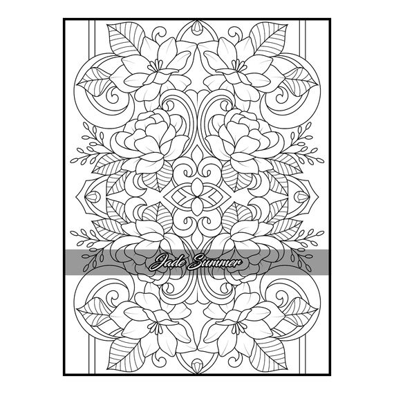 100 Flowers: An Adult Coloring Book with Bouquets, Wreaths, Swirls, Patterns, Decorations, Inspirational Designs, and Much More!