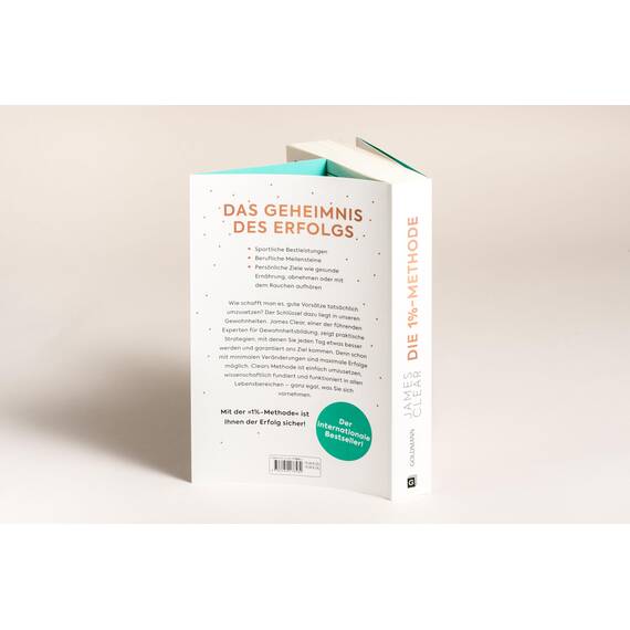 Die 1%-Methode – Minimale Veränderung, maximale Wirkung: Mit kleinen Gewohnheiten jedes Ziel erreichen - Mit Micro Habits zum Erfolg - Der SPIEGEL-Bestseller #1