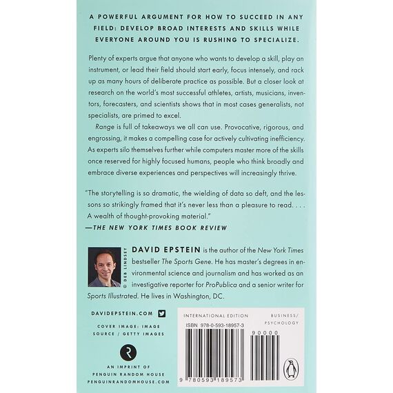 Range: Why Generalists Triumph in a Specialized World