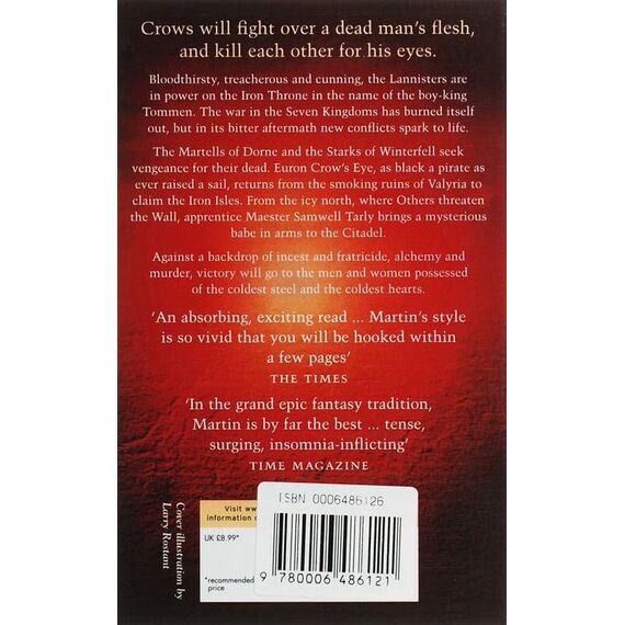 A Feast for Crows: The bestselling classic epic fantasy series behind the award-winning HBO and Sky TV show and phenomenon GAME OF THRONES (A Song of Ice and Fire, Band 4)