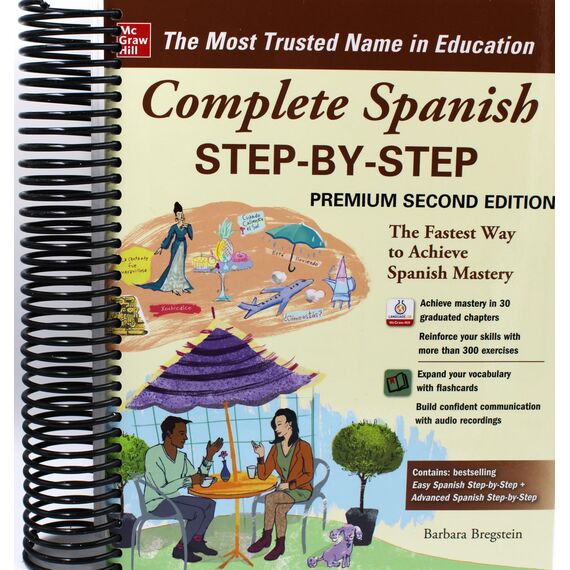 Complete Spanish Step-by-Step, Premium Second Edition [Spiral-bound] Barbara Bregstein