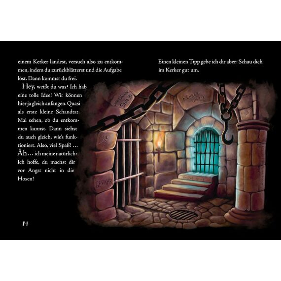 Das kleine Böse Buch (Das kleine Böse Buch, Bd. 1): Ein interaktiver Rätsel- und Gruselspaß für mutige Kinder ab 8 Jahren für und ein Volltreffer für Lesefaule.