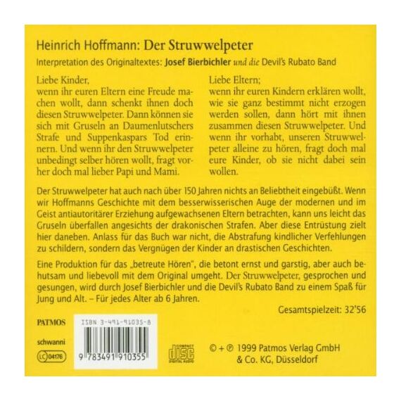 Der Struwwelpeter, 1 CD-Audio