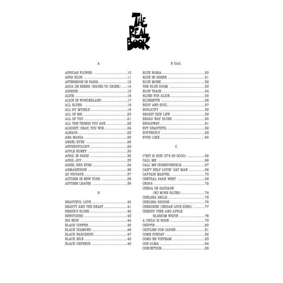 The Real Book - Volume I - Mini Edition . C-Instrument.: C Edition