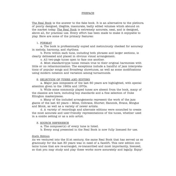The Real Book – Sixth Edition – C-Edition | Jazz Standards Notenbuch für C-Instrumente | Fake Book für Jazzmusiker | Klassisches Jazz-Songbook mit Noten für Klavier, Gitarre und mehr
