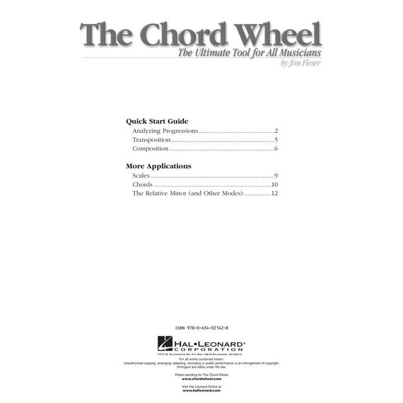 The Chord Wheel: The Ultimate Tool for All Musicians | Musiktheoretisches Nachschlagewerk für Gitarre, Klavier und alle Instrumente | Akkordfolge-Leitfaden für Anfänger bis Fortgeschrittene