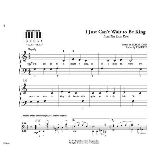 PreTime Piano Disney Primer Level