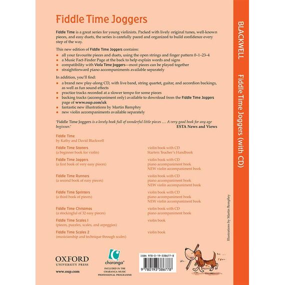 Fiddle Time Joggers, w. Audio-CD: A First Book of Very Easy Pieces for Violin (Fiddle Time, 1, Band 1)
