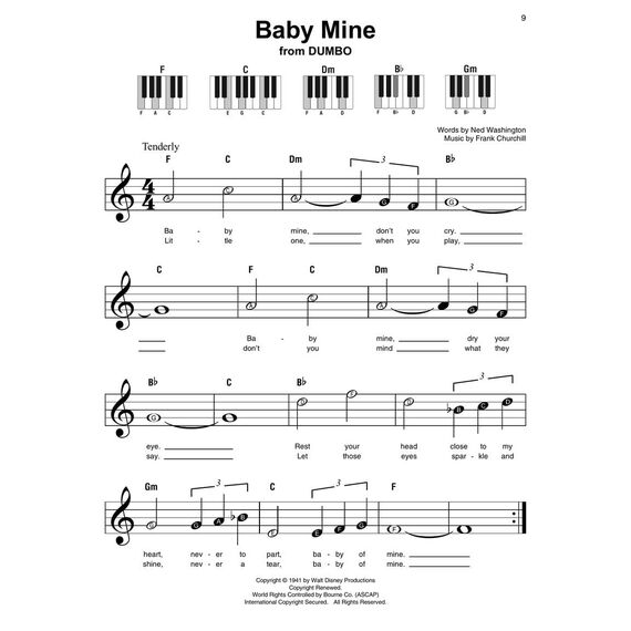 Disney Super Easy Songbook Piano | Einfaches Klaviernotenbuch für Kinder und Erwachsene | Einfache Melodien für die rechte Hand mit Buchstaben, ... Songbook - 60 Simple Arrangements for Piano