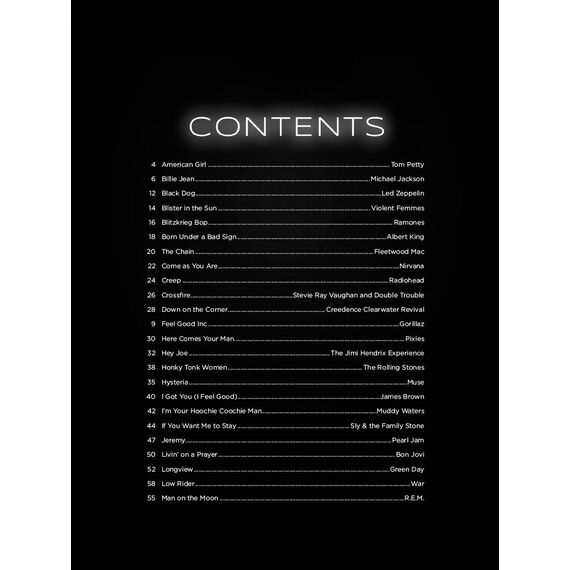 First 50 Songs You Should Play on Bass | 50 bekannte Rock Pop Funk Songs für E-Bass mit TAB und Songtexten | Bass Notenbuch für Anfänger zum Lernen Üben und Spielen im Unterricht