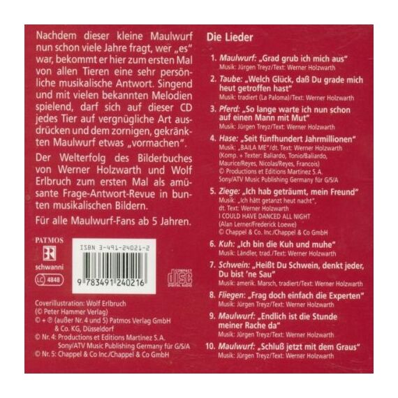 Vom Kleinen Maulwurf, der Wiss