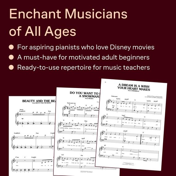 Disney Collection: Easy Piano - Revised/Updated -For Piano, Voice & Guitar-: Songbook für Klavier (Easy Piano Series): Best Loved Songs from Disney Movies, Television Shows and Theme Parks