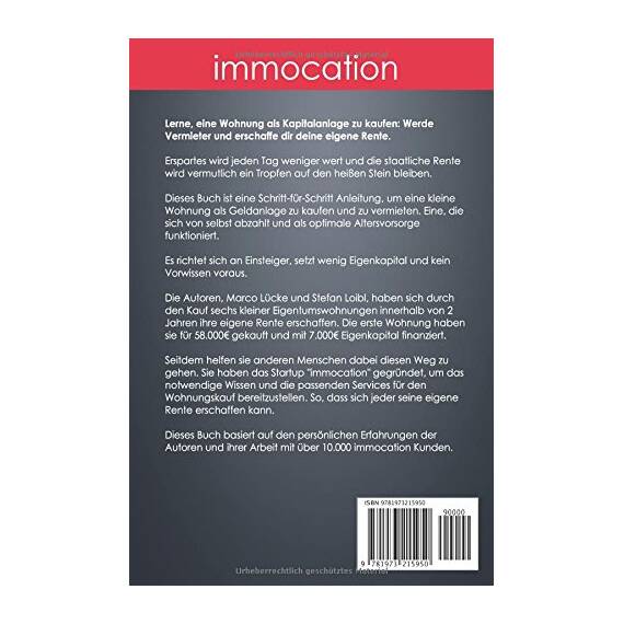 immocation – Die Do-it-yourself-Rente:: Passives Einkommen aus Immobilien zur Altersvorsorge.