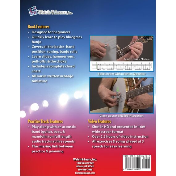 Banjo Primer Book for Beginners: with Online Video & Audio Access