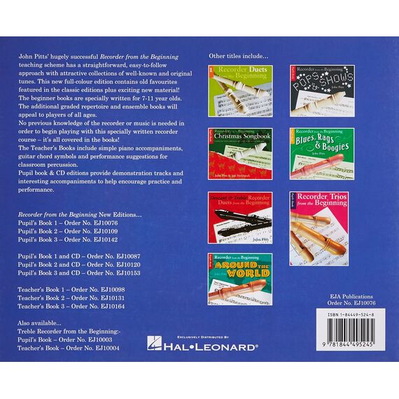 Recorder From The Beginning: Pupil's Book 1.: Full Color Edition