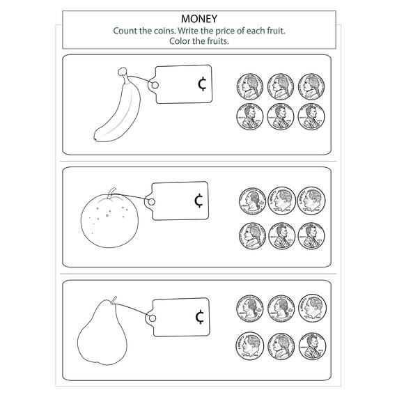 Kindergarten Math Workbook: Practice Number Addition, Subtraction, Measurement, Shapes, Time and Money