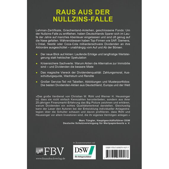 Cool bleiben und Dividenden kassieren: Mit Aktien raus aus der Nullzins-Falle
