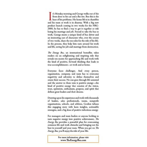 The Energy Bus: 10 Rules to Fuel Your Life, Work, and Team with Positive Energy (Jon Gordon)