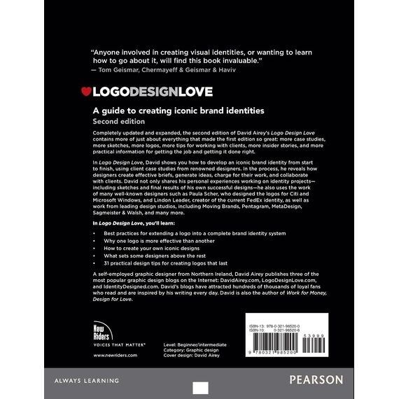 Logo Design Love: A Guide to Creating Iconic Brand Identities, 2nd Edition (Voices That Matter)